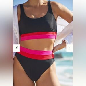 Beach Riot Color Block Swimsuit